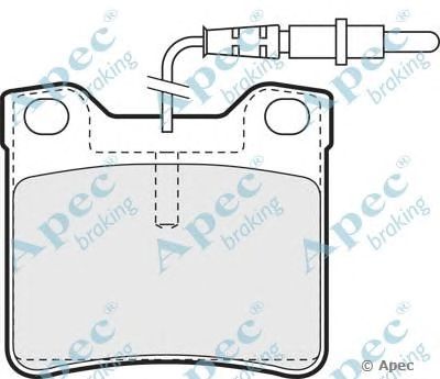 APEC BRAKING pad936 -  Комплект тормозных колодок, дисковый тормоз